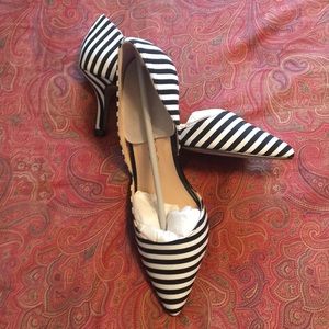 Sole society black and white stripe